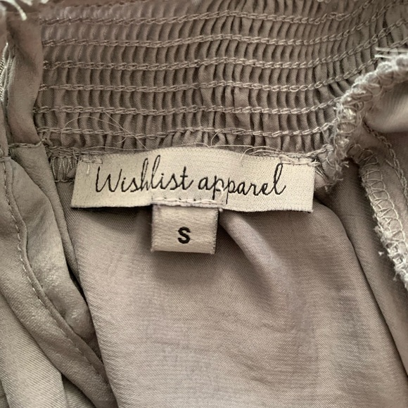 Maxwell, Grey Ruffle Body Suit, Satin, Small - Picture 4 of 5